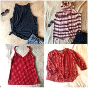 Lot of 4 Old Navy and Target tops